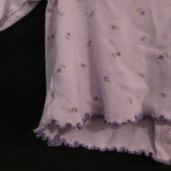 VITAMINS BABY | P2P 10 inches measured | Lilac Baby Cardigan With Floral Accents - Picture 12 of 14